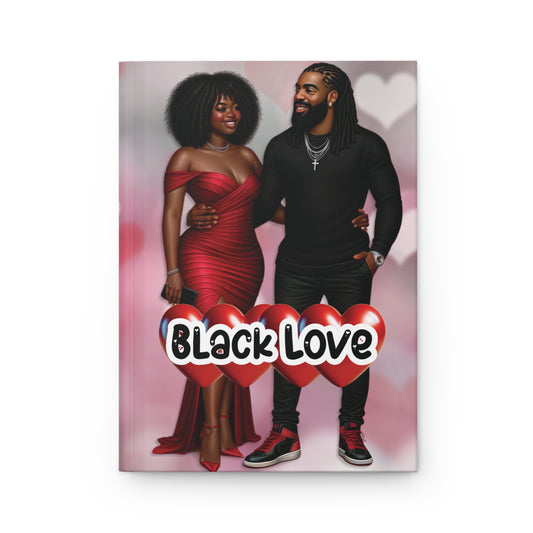 BLACK LOVE - 150 Lined Pages Hardcover Matte Journal