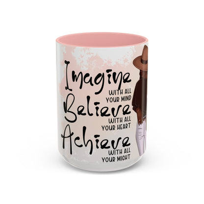 Imagine. Believe. Achieve Ceramic Mug