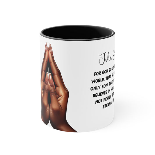 Praying Hands Ceramic Mug